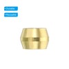 TA-VIGOR 1/4" Tube OD Brass Compression Sleeves Ferrules, 50PCS Brass