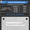 MecBevia Compatible with MacBook Air 15 inch Case, M4 A3241/