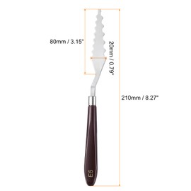 HARFINGTON E5 Painting Palette Knife Stainless Steel Art Spatula Painting Pallet Knives Scrapers Tools with Plastic Handle for Acrylic Oil Canvas Mixing Spreading
