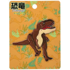 稲垣服飾 恐竜 ダイカットワッペン ティラノサウルス アイロン接着 DSW004