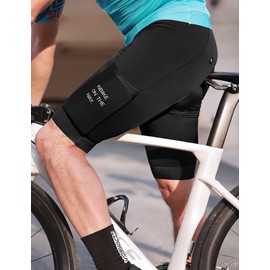 INBIKE Bike Shorts for Men, 3D Pad Shock-Absorbing Cycling Shorts, Lightweight Breathable Biking Bicycle Shorts with Pockets Quick Dry Black Medium