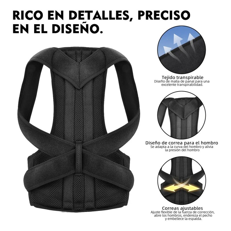 Corrector Postura Espalda Para Hombre Y Mujer Ajustable Faja