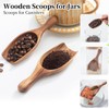 NLHL Large Wooden Scoop 1PCS - 6.3Inches Wood Scoop for