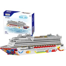 FULHOLPE Cruise Ship Building Blocks Set, MOC Boat Dream Cruise Model Bricks Construction Toy - 4950 Pieces