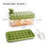 Ice Cube Tray,Food-Grade Ice Cube Moulds with Lid,Release All Ice