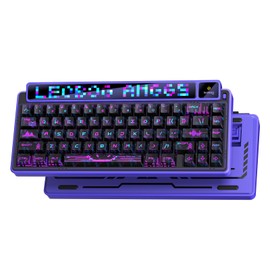 CORBOBO X LEOBOG AMG65 Wireless Mechanical Keyboard, 60% Hot-Swappable Keyboard, RGB Backlight, with Dot Matrix RGB LED Screen, TFT Screen, Thermal Sublimation Keycaps, Bluetooth /2.4G/USB-C