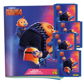 Multiset 4 sobres de estampas Mi Villano Favorito 4 - Editorial Panini