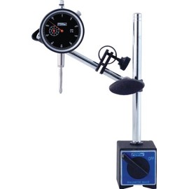 Fowler 52-520-199 Magnetic Base and Black Face Indicator With Fine Adjust, 0-1" Measuring Range, 0.001" Graduation Interval