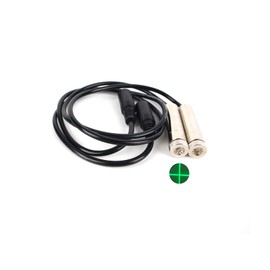 DC green laser module industrial laser module, adjustable focal length line length 19.7 ″/50cm DC plug diameter 12mm traverse (traverse-2pack)