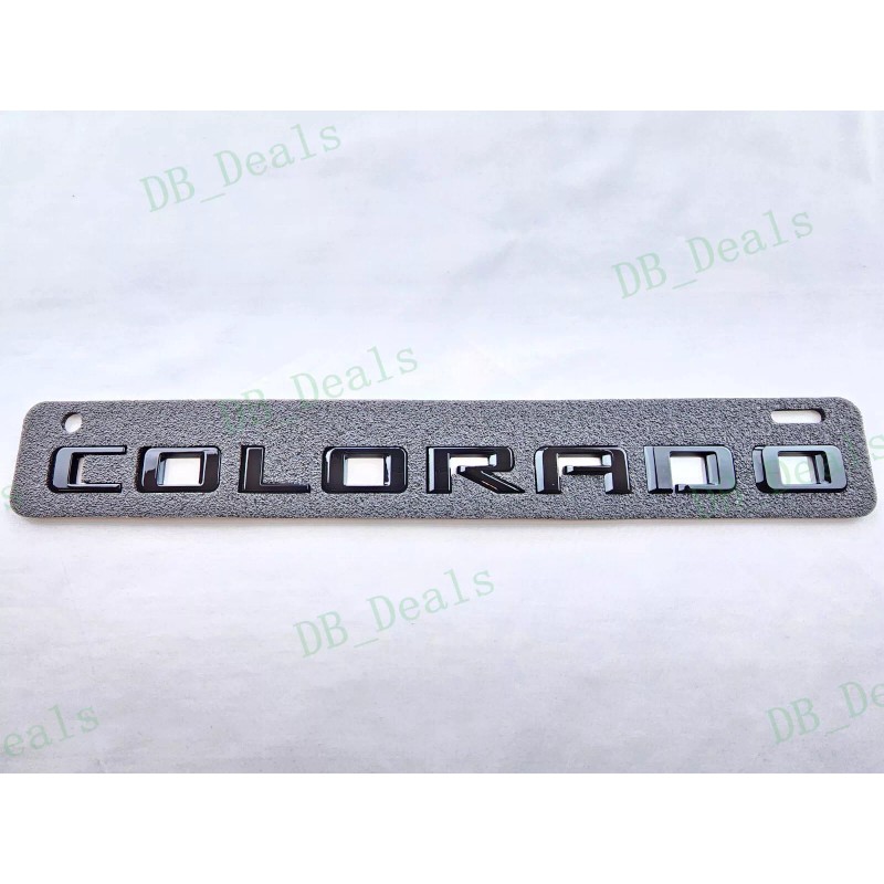 Colorado 4PCS Gloss Black Door Rear Colorado ZR2 Emblems Letters