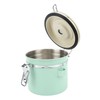 Coffee Canister Mint Green Food Grade Stainless Steel Airtight Coffee