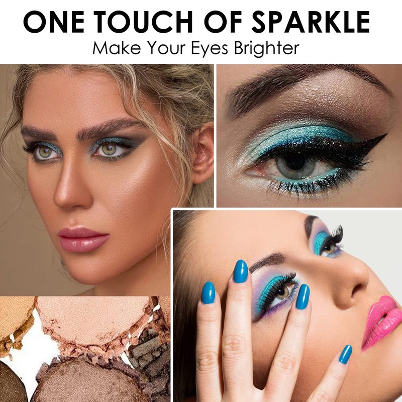 Eyeshadow Pen, Shimmer Lake Blue Eyeshadow Stick, Highly Pigmented Eye