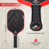 ALLWAKE Pickleball Paddles, Multi-Layer T700 Textured Carbon Fiber Pickleball Paddle,