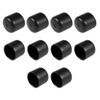 sourcing map 10pcs Rubber End Caps 22mm ID Vinyl Round