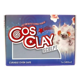 Cosclay Sculpt - Extra Firm Gray - Flexible Polymer Clay (1lb)