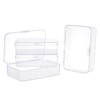 SUPERFINDINGS 4 Pack 12.5 x 8.5 x 4.5 cm Clear