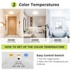 hepside LED Ceiling Light,3000K/4000K/6500K 3 Color Temperature, Waterproof IP54 LED
