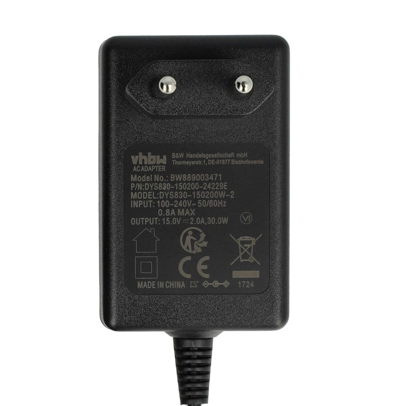vhbw Power Supply Compatible with Tractor Audio 6, 2, 10