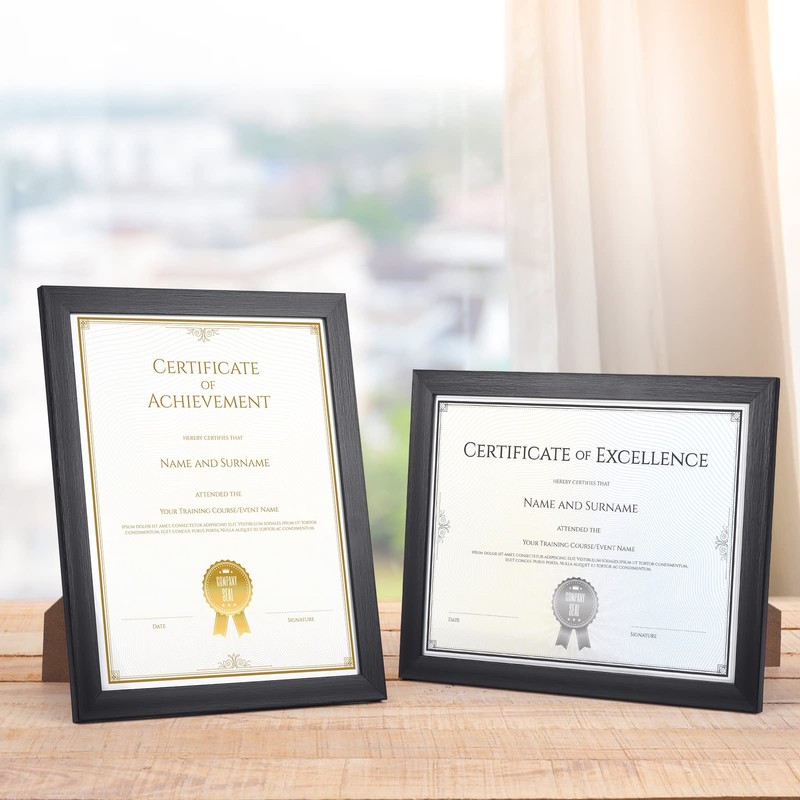 Giftgarden Black 8.5x11 Picture Frame Set of 12, Multi 8.5