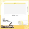 O2frepak 15 Counts 36"X18" Litter Box Liners,Heavy Duty Drawstring Cat