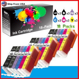 Unbranded/Generic 18PK PGI280 CLI-281XXL Ink Cartridge Fit For Pixma TS8300 TS8322 TS9100 Printer