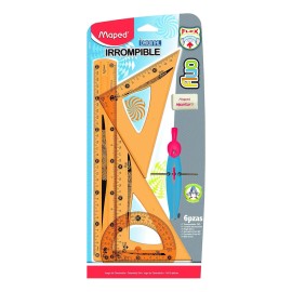 Maped Juego De Geometria Maped 6 Pzs Fluo Irrompible