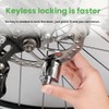 Brake Disc Lock with Reminder Cable for Theft Protection, Stretchable