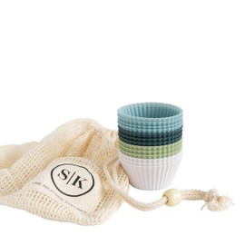 The Silicone Kitchen Reusable Silicone Baking Cups - Pack of 24 | Non-Toxic | BPA Free | Dishwasher Safe