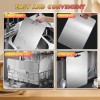 zd-usmarket Titanium Cutting Board 100% Stainless Double-Sided 12x18" in for