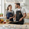 ursapela Canvas Work Apron for Men Women with 3 Pockets