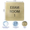 ADA CENTRAL SIGNS - 6" X6" Exam Room 1 Sign
