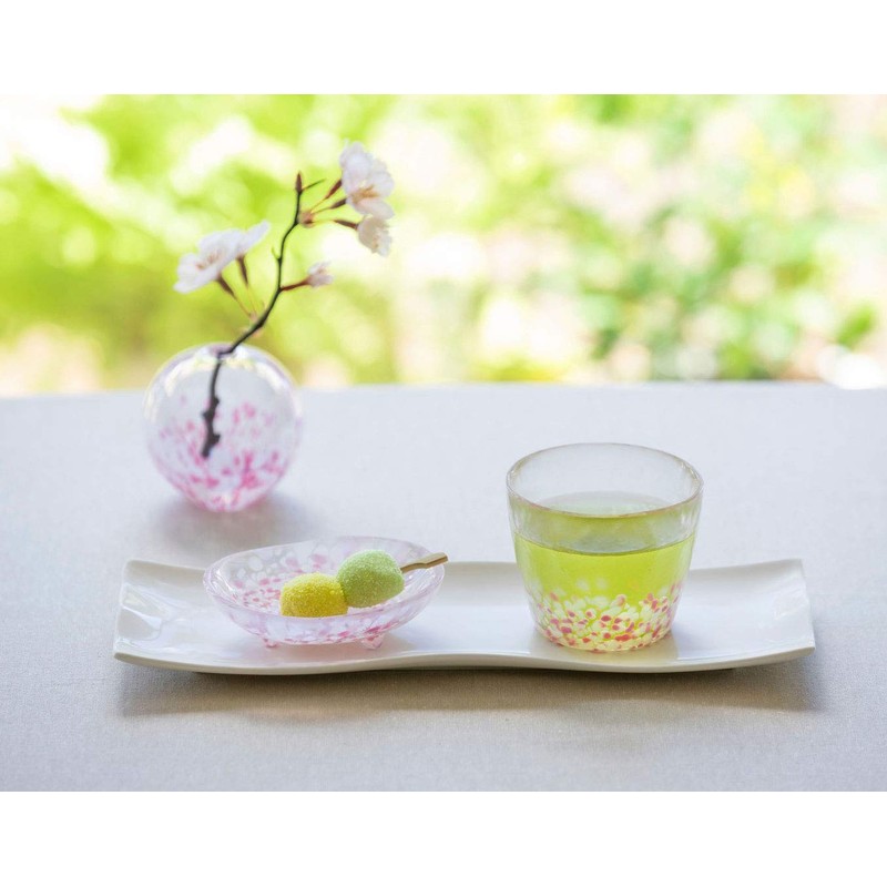 Aderia F-79437 Tsugaru Vidro Buckwheat Boar Mouth, Pink, 6.7 fl