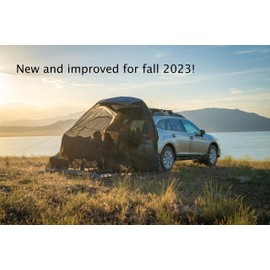 Camp Toad Universal SUV Tent Spacious Camping Attachment for SUV Car Van Minivan Hatchback and Truck Rear Door Setup for Outdoor and Tailgate Use with Most Automobiles with Screen Tent & Rainfly