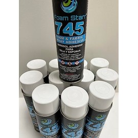 Foam Starr 745 Foam and Fabric Spray Glue Adhesive 12 oz. - 1 case/12 cans per case.