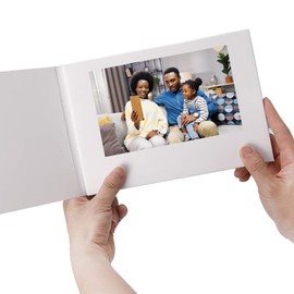 2024 New 7 Inch Video Greeting Card, Touchscreen 4 GB Memo Video Brochure for Father's Day, Mother's Day for Anniversary, Blank Video Book, Create Your Own Digital Greeting