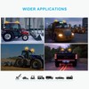 Agrieyes Amber Beacon LED Emergency Strobe Lights - 3.6Inch Pole