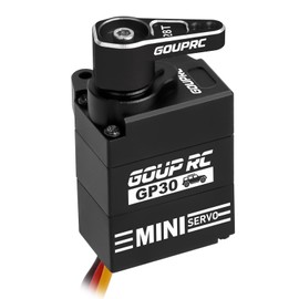GOUP RC GP30 Mini RC Servo for SCX30 Axial 1/30 RC Crawler Upgrades with 28T Aluminum Servo Horn