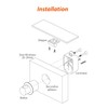 Dream Lighting 2PCS RV Locks Zinc Alloy Push Button Latch