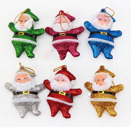 Christmas Ornaments Gift, Cute Mini Santa Claus Style Christmas Tree Party Hanging Decorations for Christmas Home Decoration and Various Occasions (Colorful)
