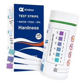 Ainkter Water Hardness Test Kits - Hard Water Test Kits for Drinking Water Well Hot Tub Spa Swimming Pool Dishwasher Water Softener - Quick & Accurate Water Hardness Test Strips for Calcium, Magnesium