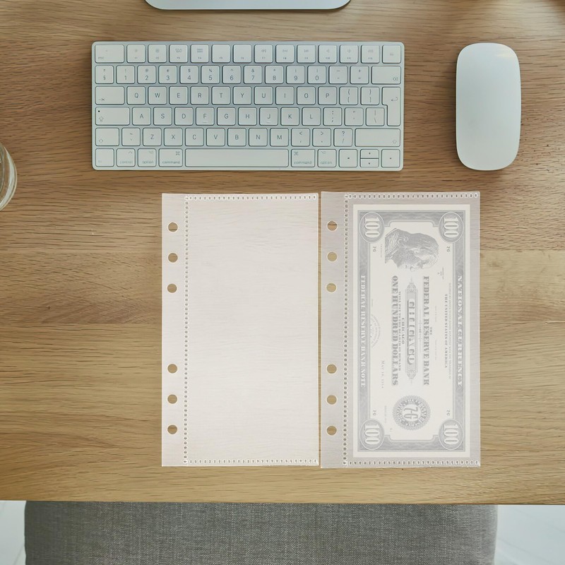 SHINEOFI A6 Binder Dividers with 5 Clear Pp Pocket Pages
