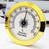 Hygrometer, Round Analogue, Cigar Hygrometer, Easy to Carry, Durable, Stable,