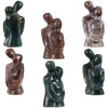 KYEYGWO Hugging Couple Statue Crystal Lover Figurine Abstract Love Sculptures