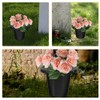 HANABASS Cemetery Grave Vase Inserts: 8pcs 16 Holes Cemetery Flowers