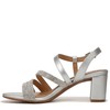 Naturalizer Womens Bridget4 Heeled Sandal Silver Crystal 7.5 M
