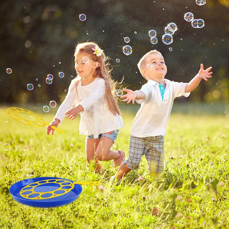Bubble Wand Bubble Plate Blowing Toy for Kids Outdoor Educational