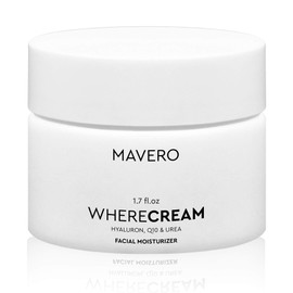 MAVERO WHERECREAM Hyaluronic Cream for Face, Neck, Cleavage, Smooth and Smooth Skin, Aloe Vera Concentrate, Anti-Ageing Women/Men, Moisture and Protection, Anti-Pollution, Deep Cleansing, Made in