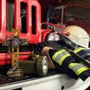 Marco Int'l US Fire Fighter Fireman Standing Cross Statue Memorial