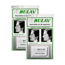 Kit de 2 Piezas de Corrector De Nariz Rulav Talla Pequeña By Gaero Shop | Nariz Levantada en solo segundos |Perfilador de Nariz | Respingador Nasal