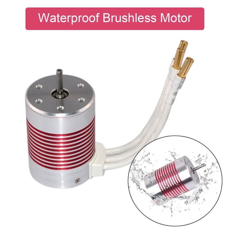 540 Brushless Motor 1/10 3650 5900KV 3.175mm Shaft Waterproof Brushless